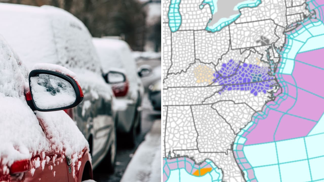 Activan un aviso de clima invernal en 23 condados en Carolina del Norte, se prevé nieve