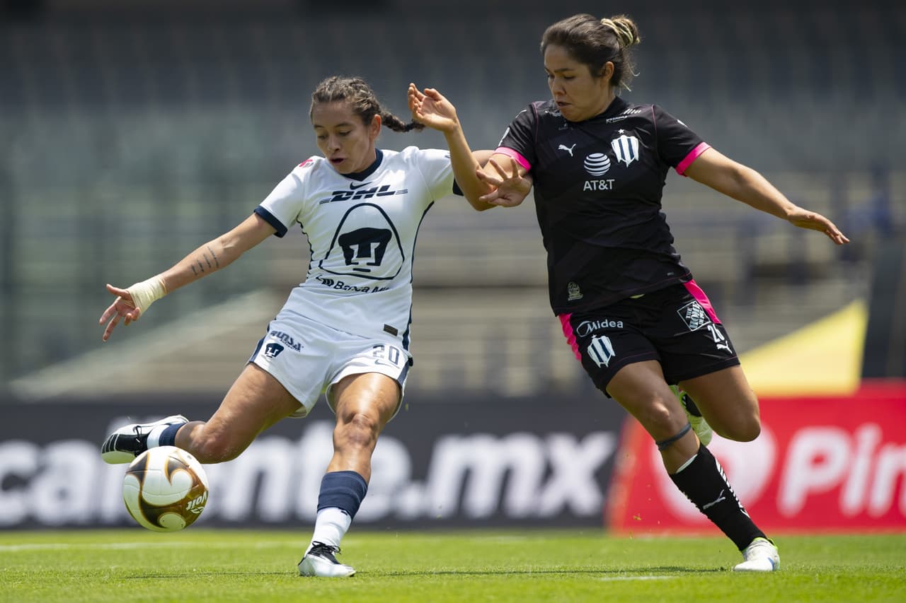 De la mano de Annia Mejía y Mónica Monsiváis Monterrey logra vencer 1-2 a La Pumas y tomar ventaja en la serie.