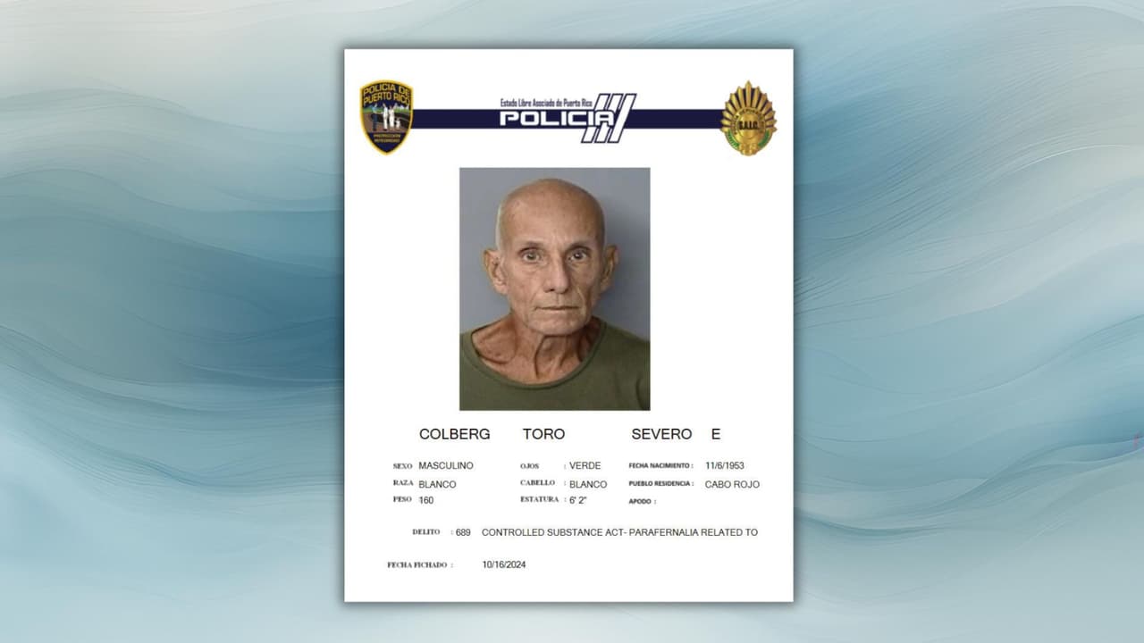 Exlegislador Severo Colberg Toro es arrestado por posesión de cocaína en Mayagüez