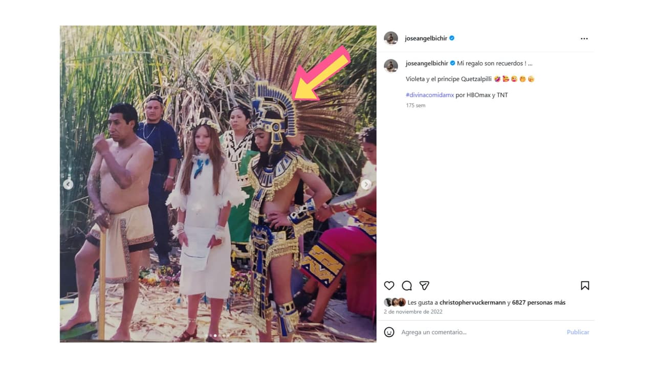 José Ángel Bichir y Belinda en Aventuras en el Tiempo.