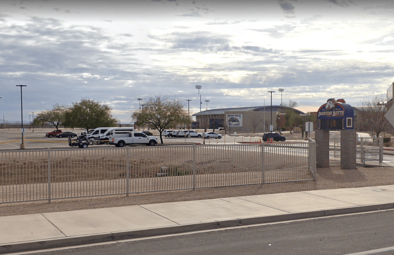 <h3 class="cms-H3-H3"><b>Poston Butte High School</b></h3>
<br>
<a href="https://goo.gl/maps/gC6STTCYCivQcqB2A" target="_blank">32375 N Gantzel Rd, San Tan Valley, AZ 85143</a>