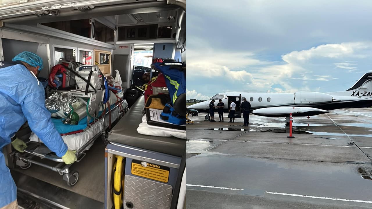Llega a Galveston, Texas, la niña mexicana que sufrió quemaduras en más del 50% de su cuerpo por pirotecnia