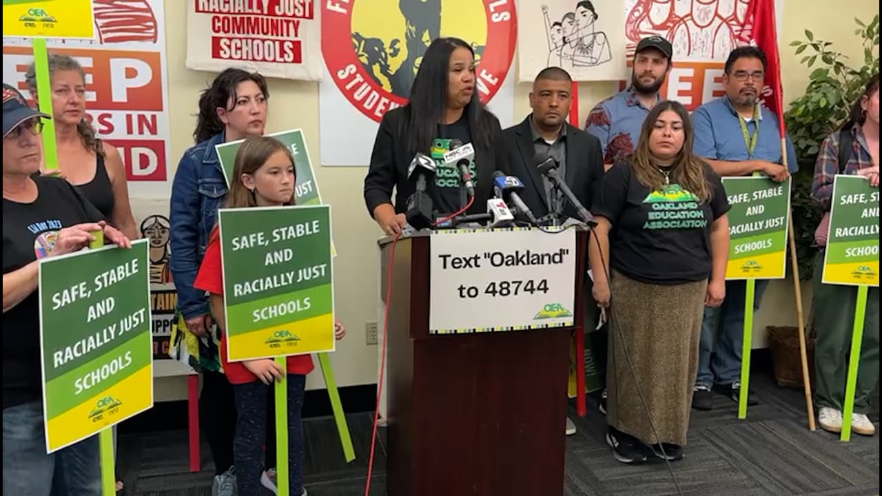 Maestros en Oakland reiteran posibilidad de huelga por prácticas injustas del distrito escolar