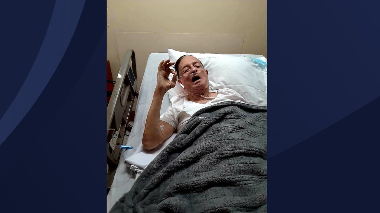El comediante se recupera con buen humor en un hospital de San Juan.