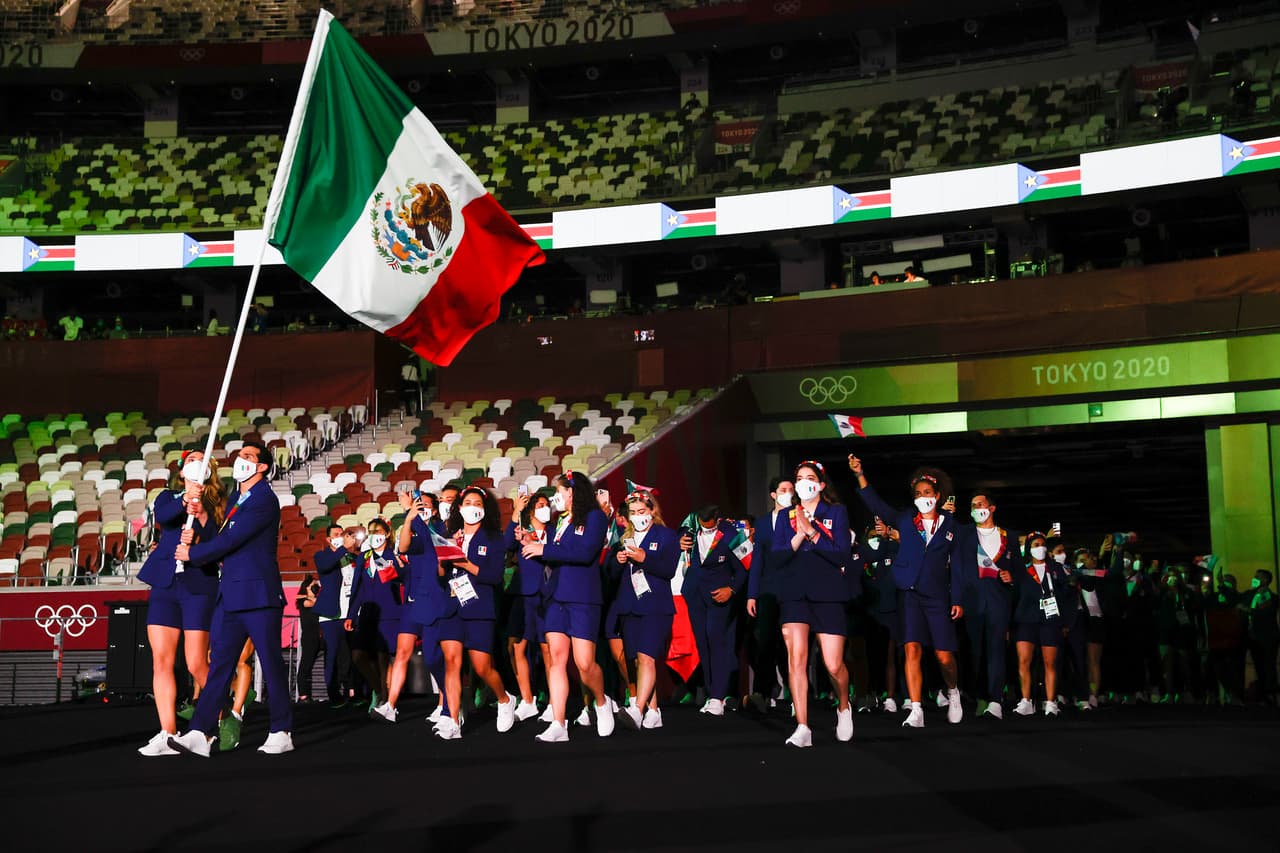 La delegación de México, que llevó a Tokio 2021 163 atletas. En su discurso, Thomas Bach admitió que estas olimpiadas serán "muy diferentes a lo que todos nosotros hubiésemos podido imaginar", pero destacó que "hoy es un momento de esperanza".