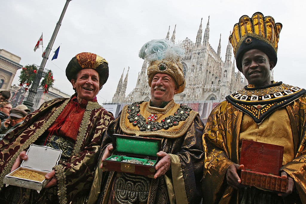 Los tres reyes magos: Gaspar, Melchor y Baltasar