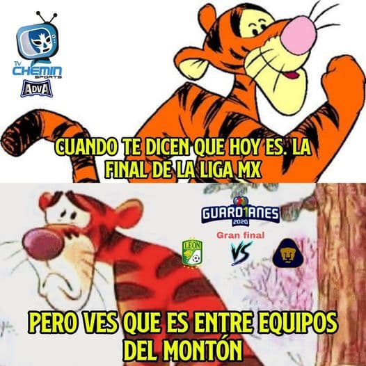 Los Pumas salen dañados por los memes luego de perder la final del futbol mexicano con un globalde 3-1 a favor del León.