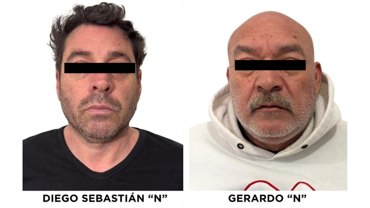 Diego Rosen y Gerardo 'N', presuntos culpables del homicidio de Jonathan Meléndez y su familia.