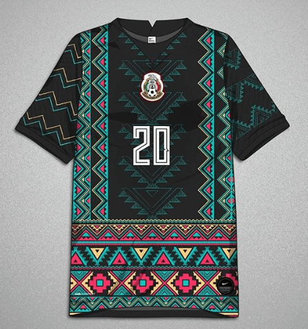 Marcus Led, diseñador sueco, se inspira en calendario azteca y le da vida a la playera de la Selección de México con un estilo innovador ¿Te gustaría ver al Tri así?