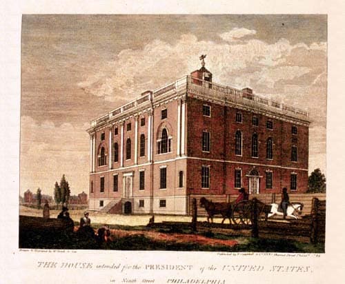 Filadelfia es el sitio de la primera mansión presidencial.