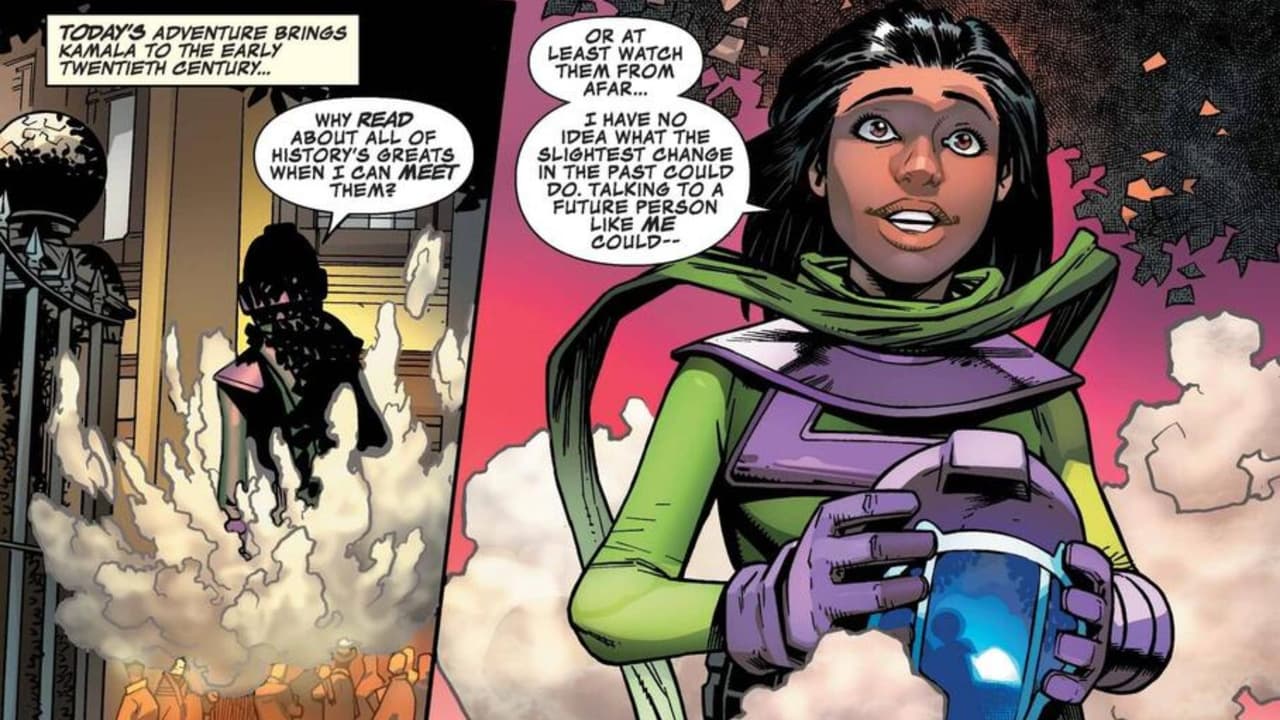 Ms. Marvel y Kang se fusionan en los cómics para formar esta variante.