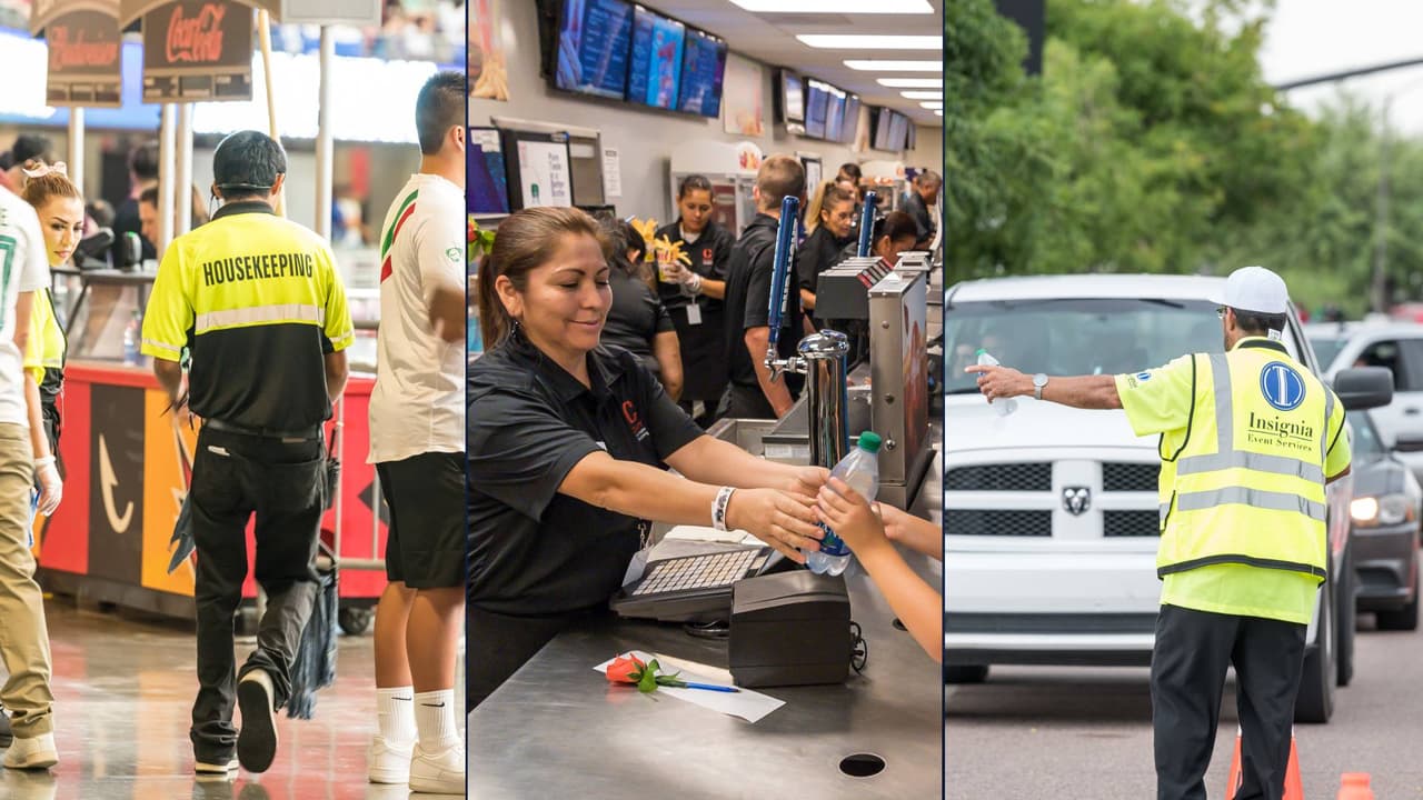 Si está en busca de trabajo, hay oportunidades en el Estadio State Farm