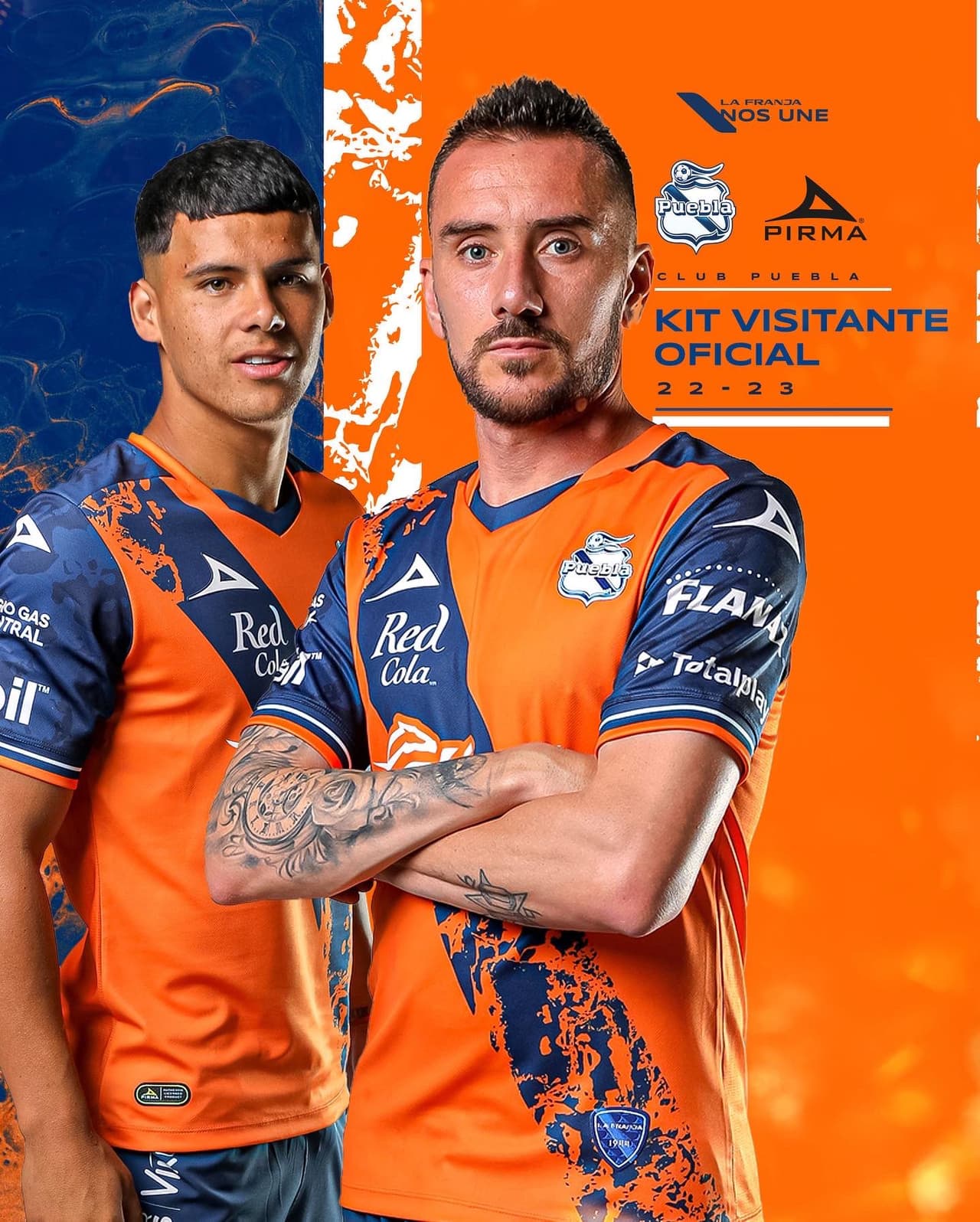 Uniforme de visitante del Puebla para el Apertura 2022 y Clausura 2023.