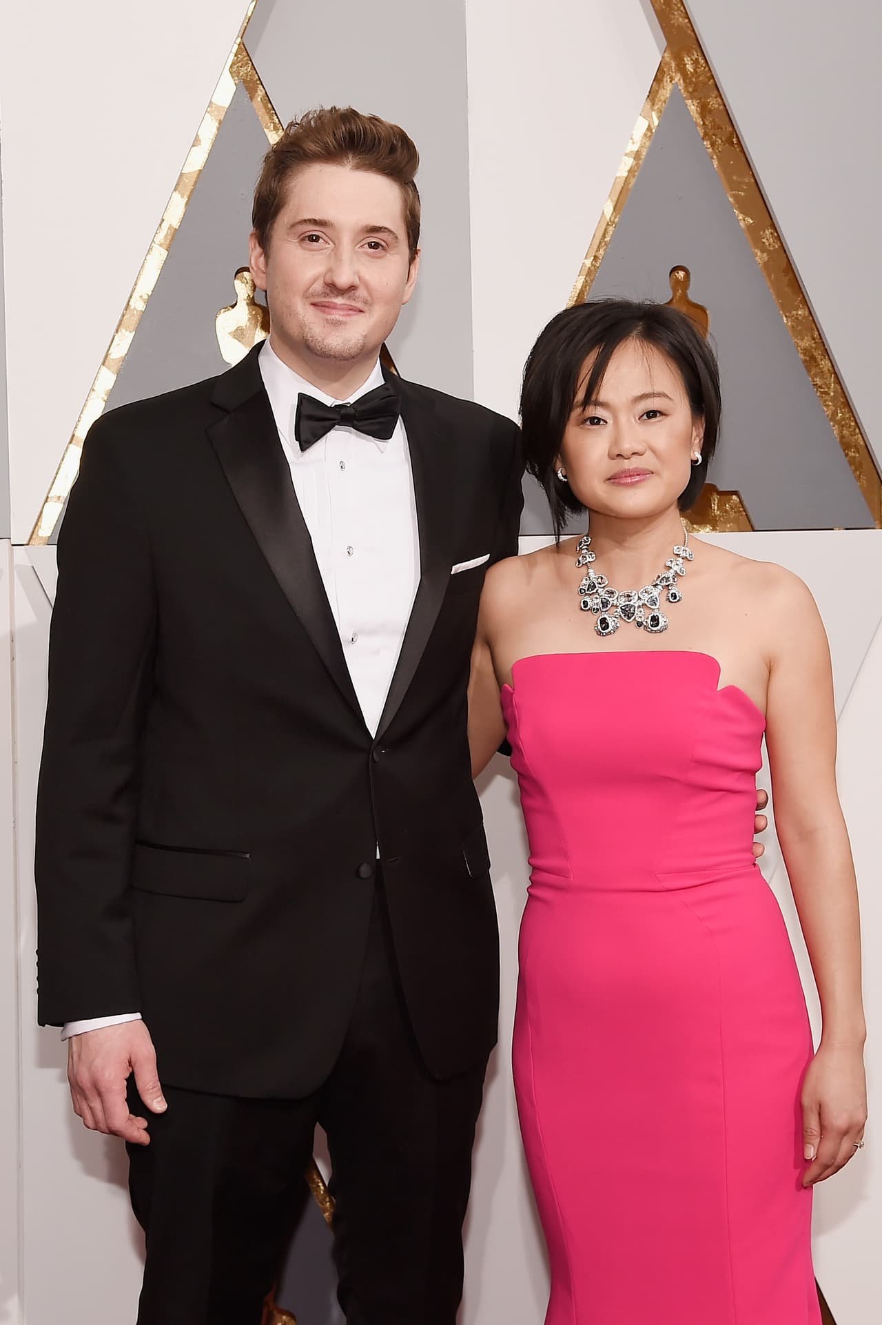 Duke Johnson, con su hermosa compañera.