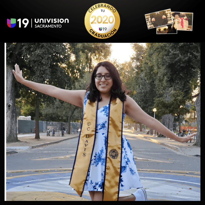 <b>Joyce</b>
<br>
<i>University of California, Davis</i>
<br>Joyce es orgullosa de ser una hija de inmigrantes y dice estar llena de aspiraciones. Da las gracias a sus padres por apoyarla durante su carrera escolar y se gradúa con un título en comunicaciones. Espera tener una exitosa carrera y poder ayudar a otros estudiantes Dreamers saber que cualquier sueño es posible.