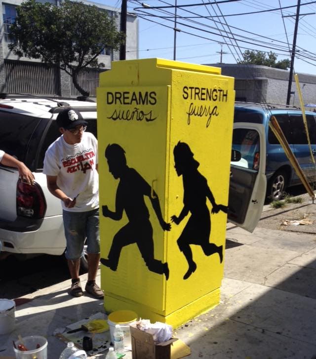 Los jóvenes son parte del proyecto Escuelita Aztlán, de Unión del Barrio.