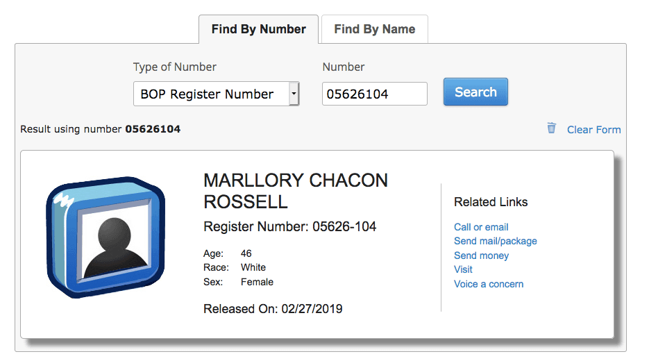 Marllory Chacón fue liberada de la cárcel el 27 de febrero de 2019.