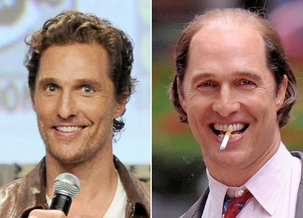 ¡Pero mira nada más cómo cambió para el papel: gordo y pelón!