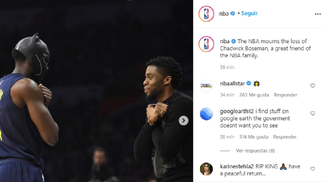 Los deportistas reaccionaron al fallecimiento del actor quien protagonizara ‘Black Panther’.