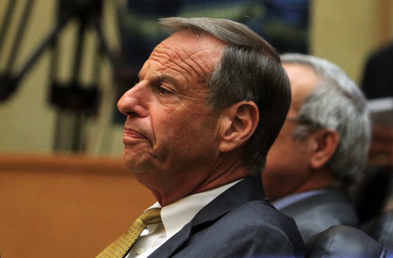 Bob Filner el 23 de agosto de 2013, cuando presentó su renuncia como alcalde de San Diego.