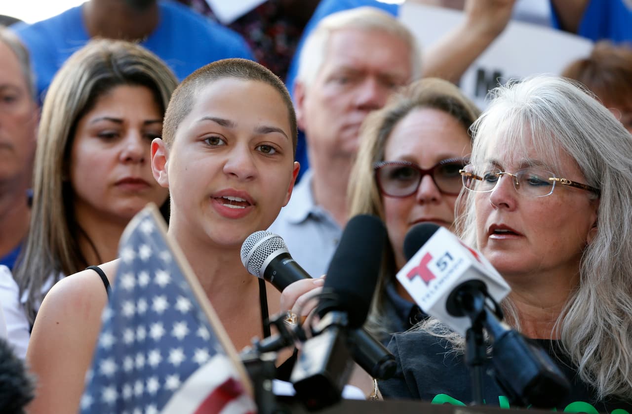 Emma González: la joven estudiante de 18 años se dio a conocer al dirigir su discurso en contra de Donald Trump, después del tiroteo en Marjory Stoneman Douglas High School y dirige su propio movimiento 'Never Again'.