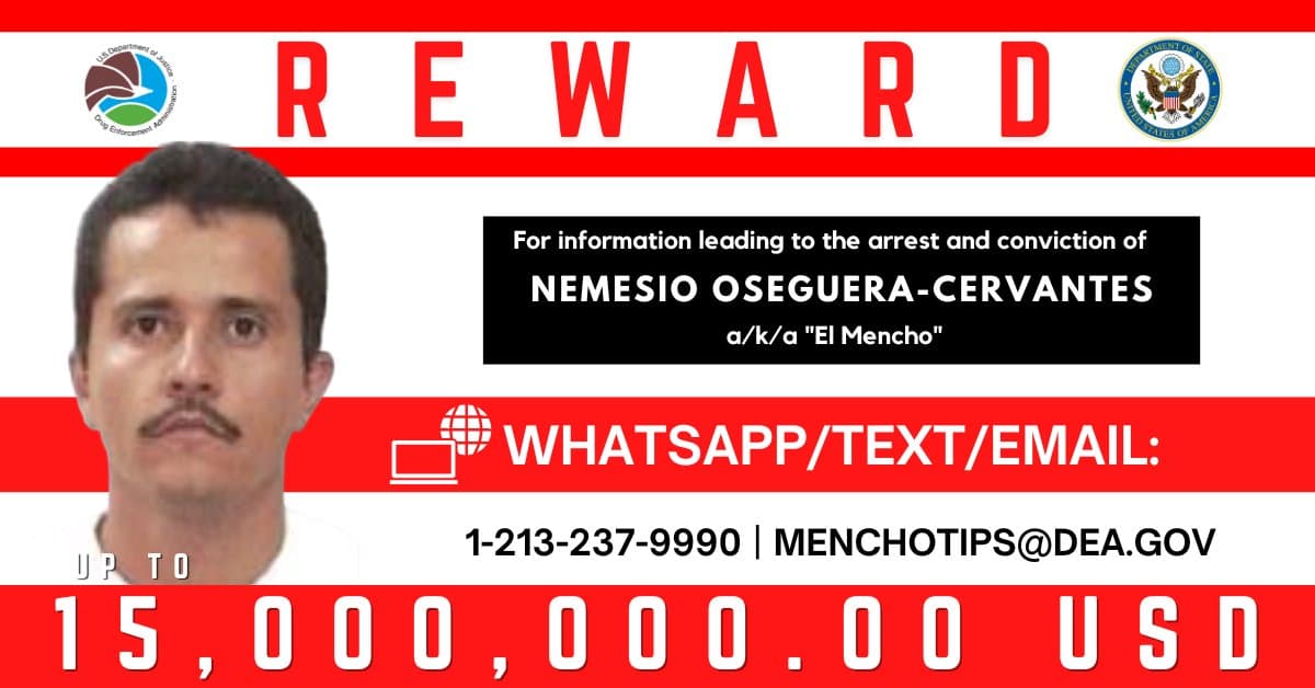 ‘El Mencho’, el expolicía convertido en capo por el que EEUU ahora ofrece $15 millones por su captura