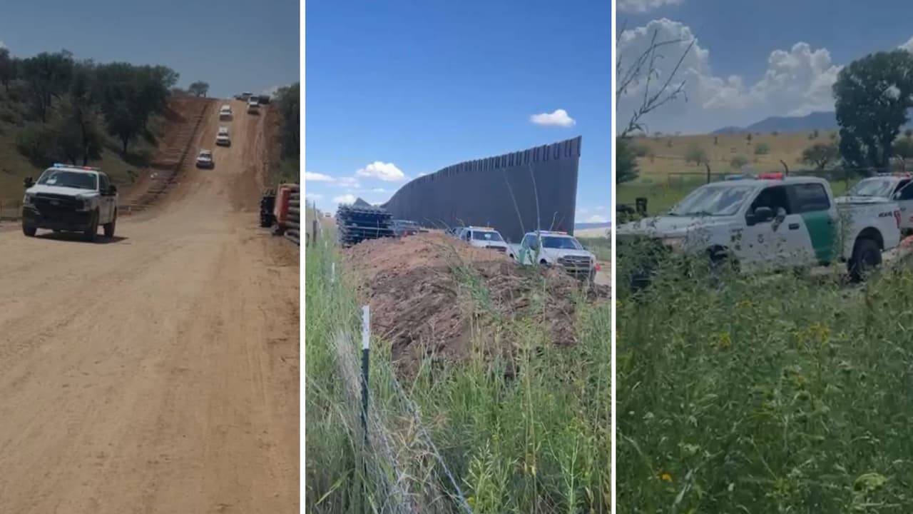 Imágenes captadas por N+Univision Arizona sobre la llegada de agentes fronterizos a la zona.