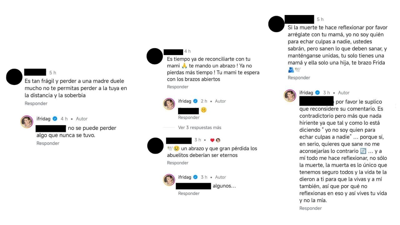 Frida Sofía responde a quien le pide se reconcilie con su mamá tras la muerte de Silvia Pinal.