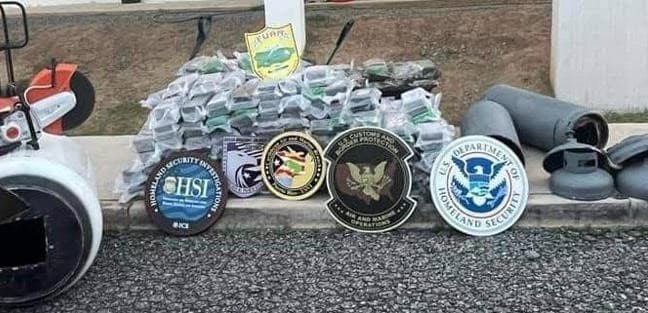 Incautan casi siete millones de dólares en cocaína ocultos en cilindros de gas