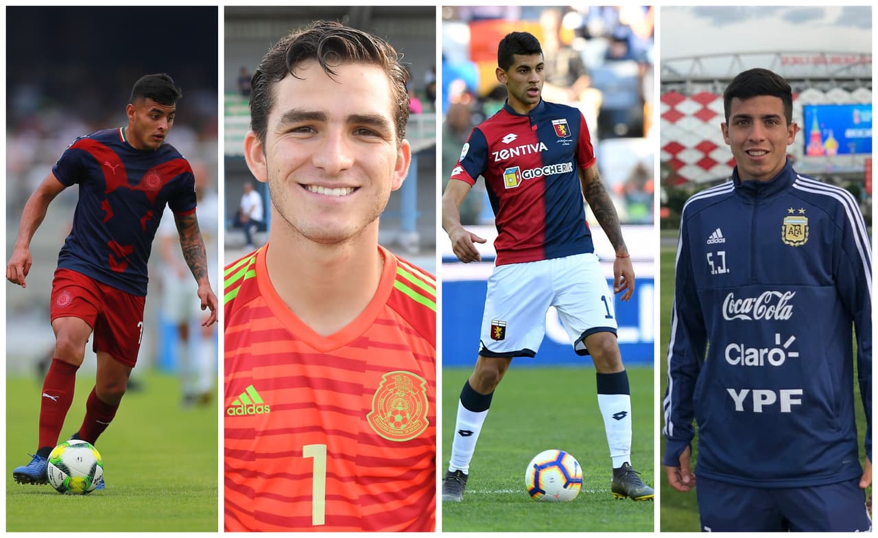 Figuras Sub 22 de México y Argentina. Jugadores, mexicanos y argentinos, que la están rompiendo y sólo tienen 22 años.