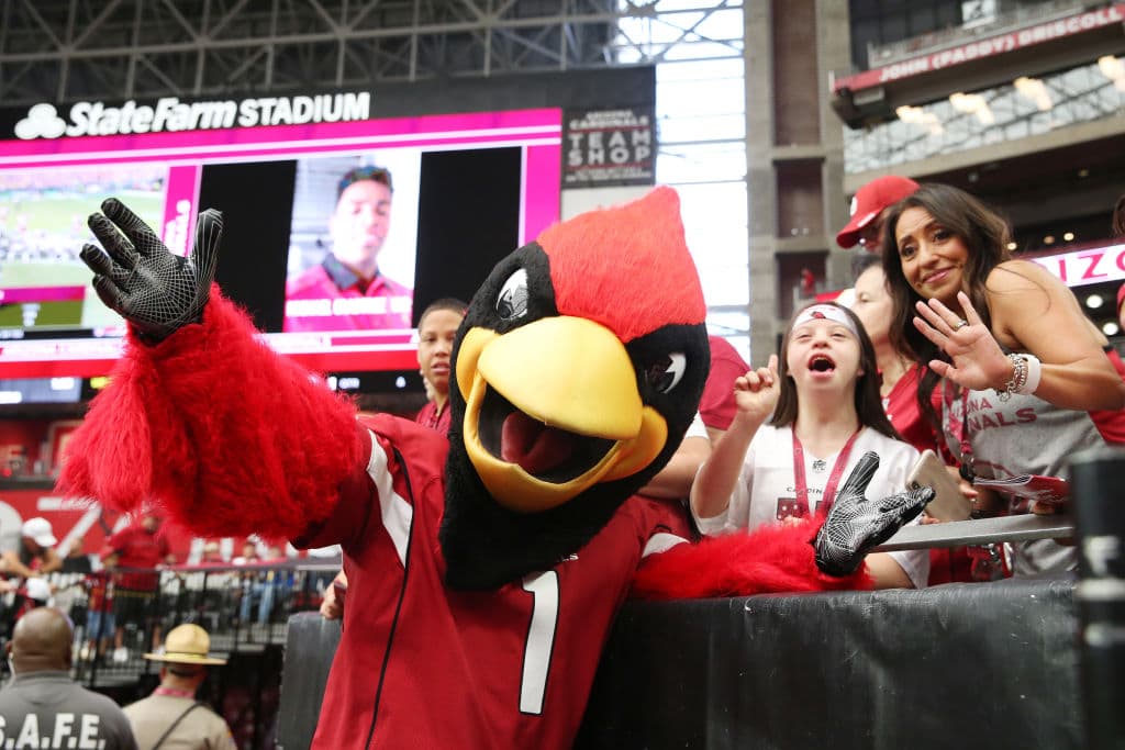 Big Red, la mascota de los Arizona Cardinals.