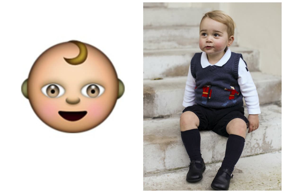 ¡Ternurita! El príncipe George encarnó en forma de dibujito virtual. ¿Para cuanto habrá emoji de su hermanita Charlotte?