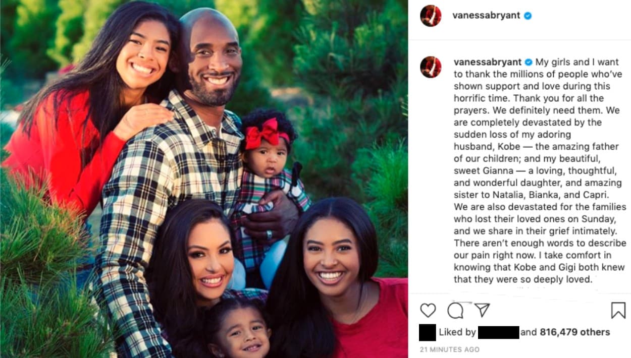 Tras la muerte de su esposo e hija, la mexicana recibió el apoyo de millones de seguidores en todo el mundo.