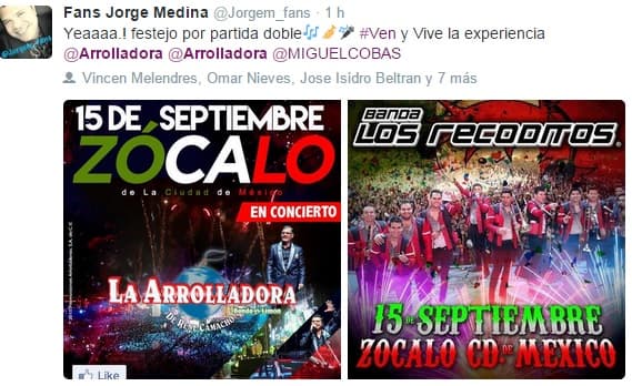 Sus seguidoras están que no pueden con la emoción de verlos el próximo 15 de septiembre.