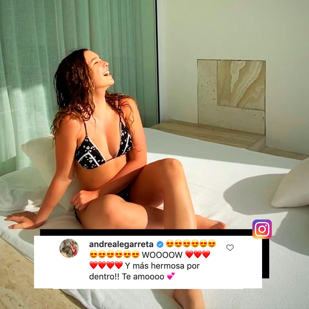 “Woow y más hermosa por dentro!! Te amo”, le comentó la popular conductora de televisión a su hija.