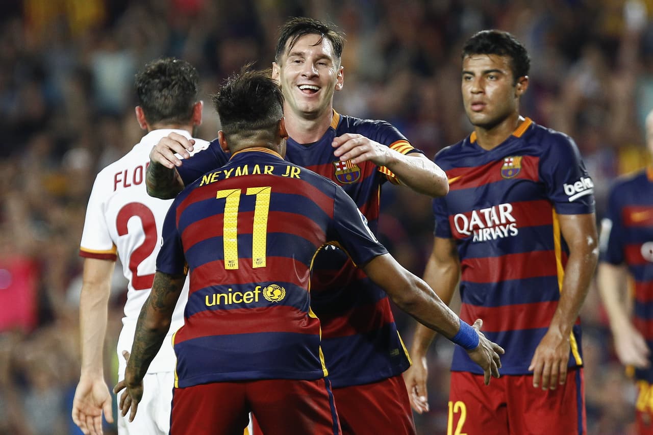 Barcelona 3-0 Roma: Barça se pasea ante la Roma con goles de Neymar y Messi