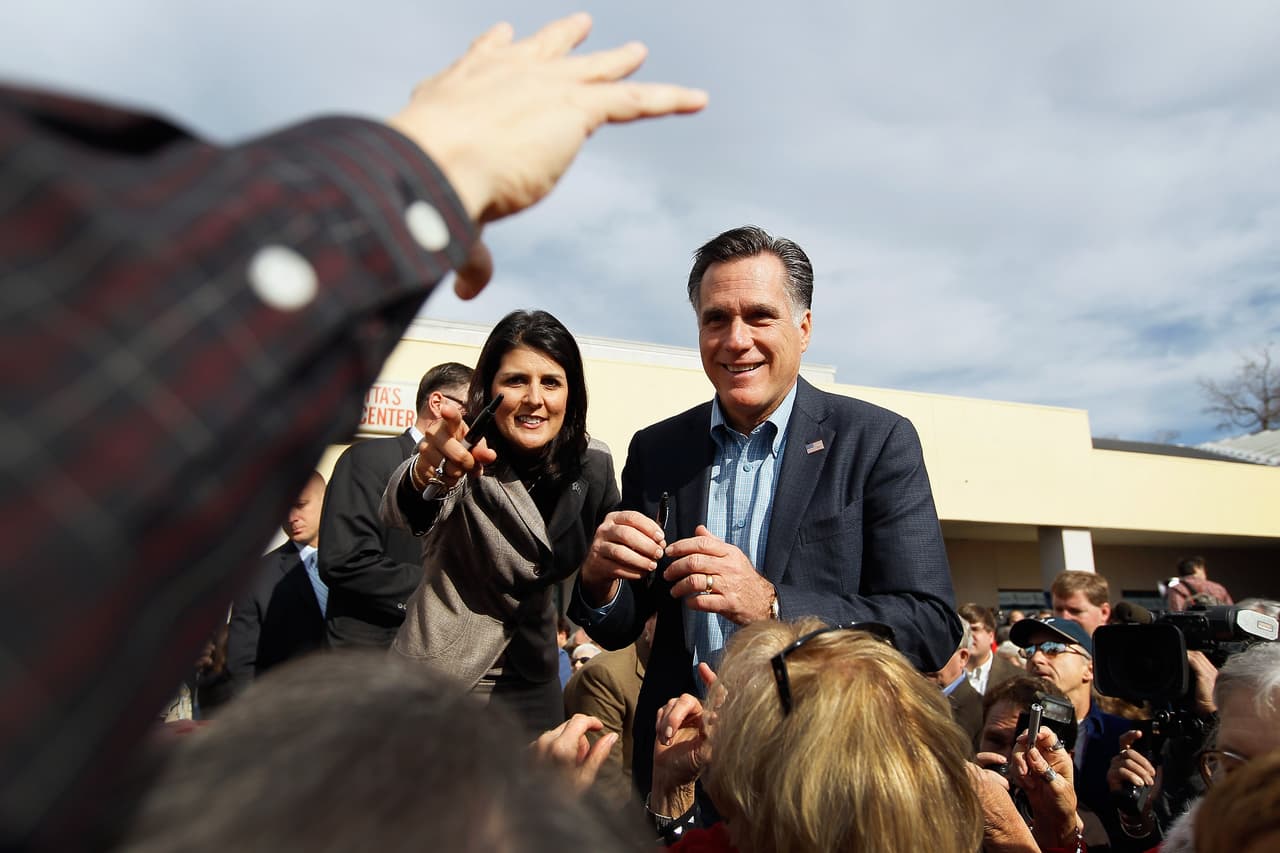 En 2012 apoyó en Charleston, Carolina del Sur, al entonces pre candidato presidencial por el partido republicano Mitt Romney, en el proceso de primarias.