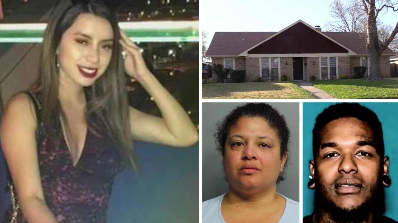 Los restos de
<b><a href="https://www.univision.com/local/dallas-kuvn/sangre-de-la-mujer-desaparecida-marisela-botello-fue-encontrada-dentro-de-la-habitacion-de-uno-de-los-sospechosos-quien-vivia-en-mesquite">Marisela Botello</a></b>
<a href="https://www.univision.com/local/dallas-kuvn/sangre-de-la-mujer-desaparecida-marisela-botello-fue-encontrada-dentro-de-la-habitacion-de-uno-de-los-sospechosos-quien-vivia-en-mesquite">,</a> una joven de 23 años que vino de visita a Dallas en octubre del 2020 y estaba desaparecida, fueron hallados en Wilmer, Texas, informó la policía local. Una mujer, identificada como Nina Marano, fue arrestada en Miami, Florida, en conexión con este crimen, pero las autoridades buscan a
<b>Charles Beltran y Lisa Dykes,</b> también sospechosos en el caso.
