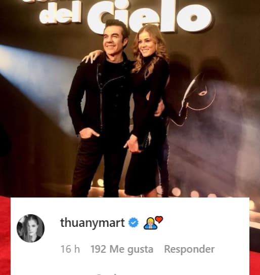 Thuany Martins también se hizo presente y al igual que su hijo Gael, sólo mostró su solidaridad con un par de emojis.
