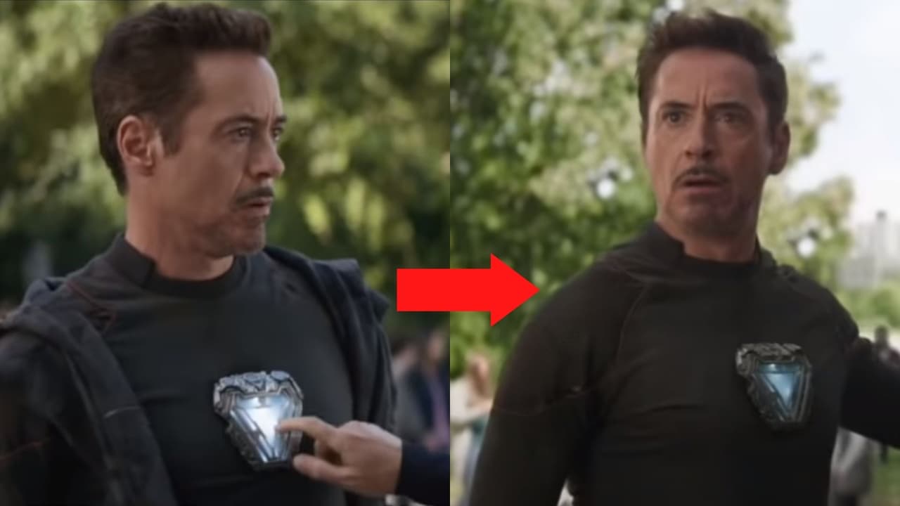 De toma a toma la sudadera de Tony desaparece en ‘Avengers: Infinity War’.