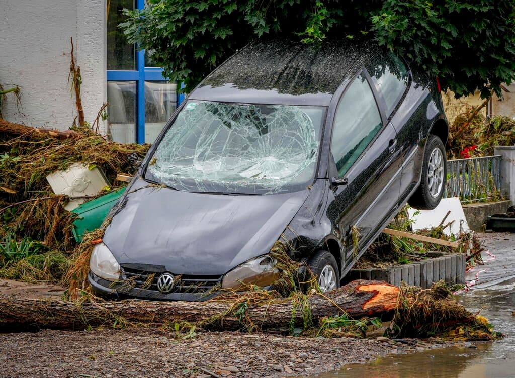 Daños en Insul, Alemania, causados por las devastadoras inundaciones.