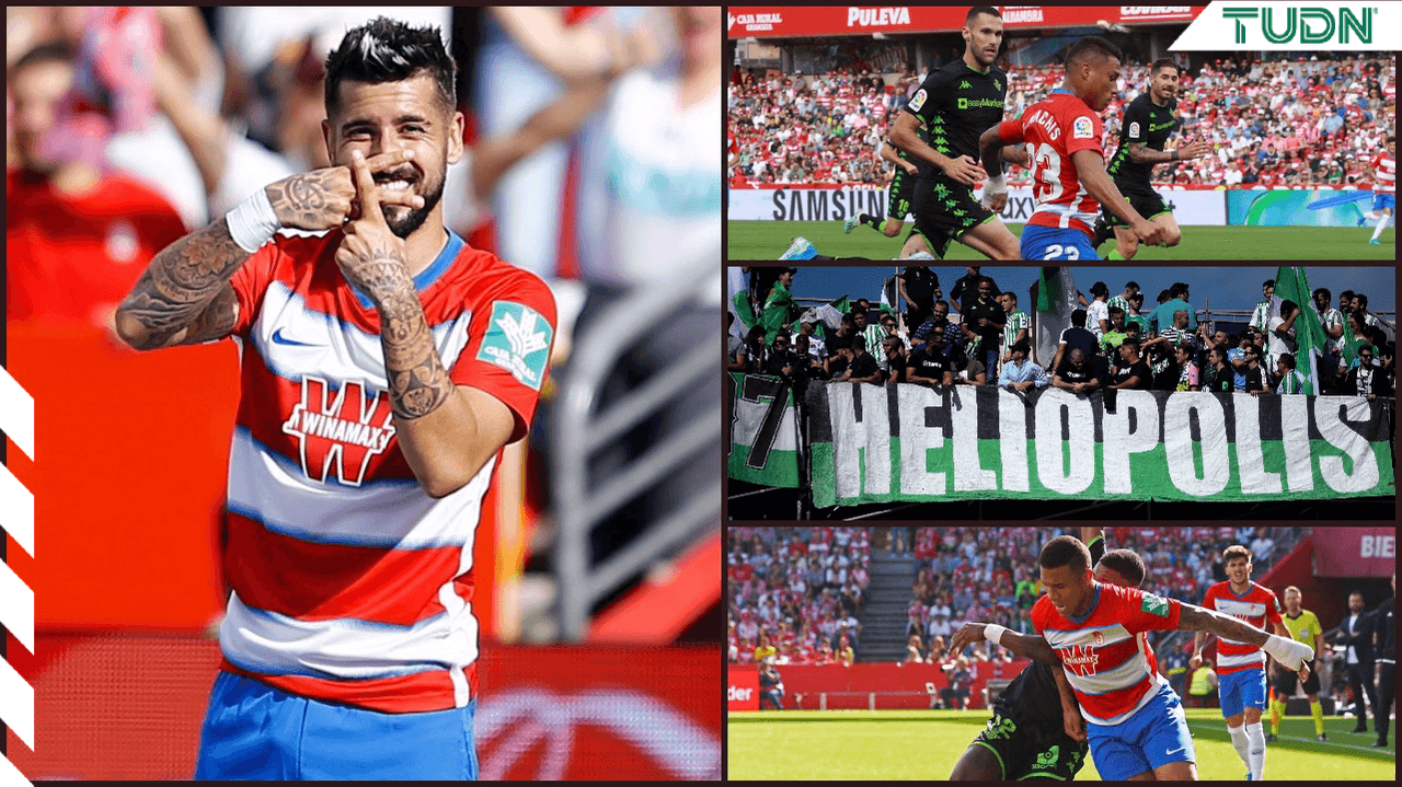 Álvaro Vadillo fue autor del gol que coloca a Granada como líder de la tabla de La Liga; Lainez no tuvo participación durante el partido.