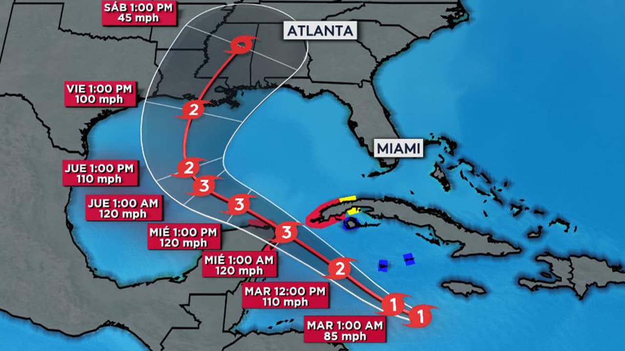 Delta se convierte en huracán categoría 1 y continúa su paso por aguas del caribe