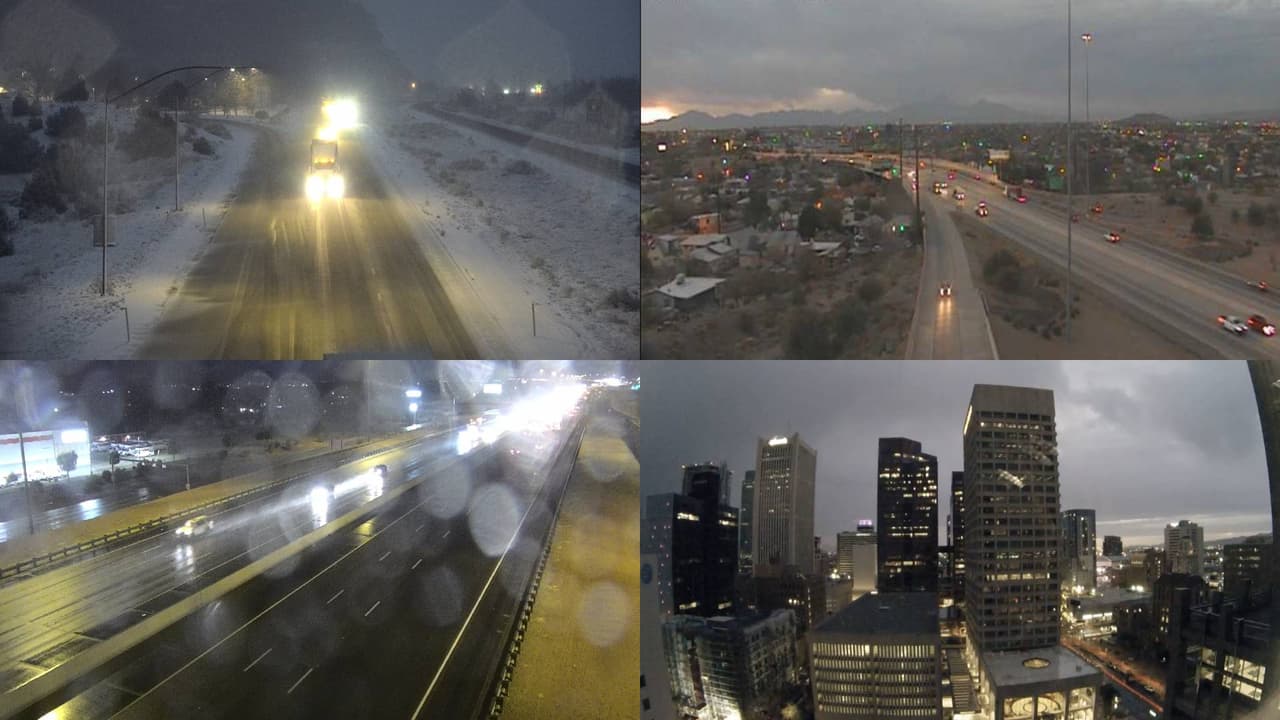 Arizona: cielos nublados, lluvias, nevadas y fuertes vientos para este martes