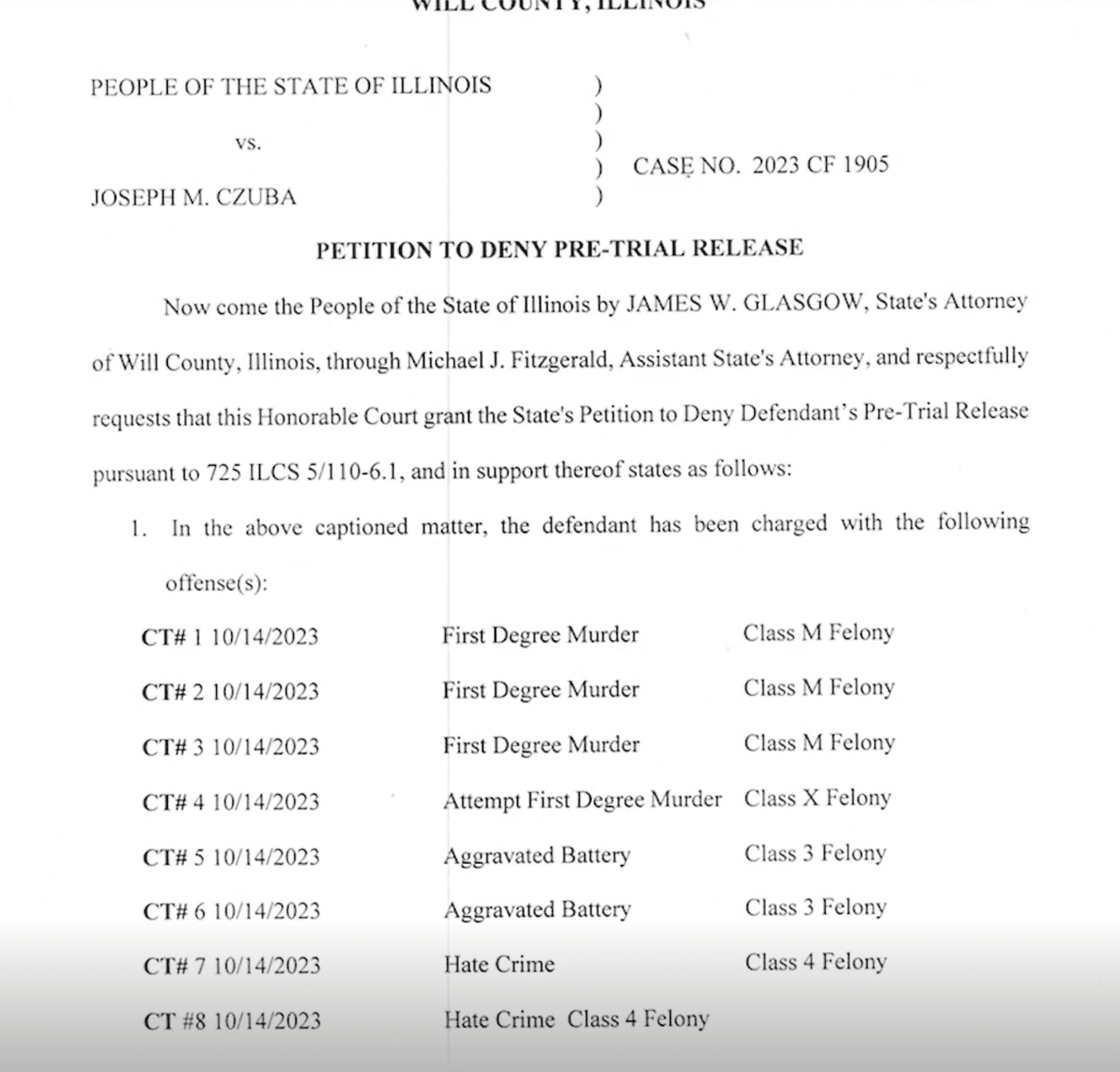 Estos son los documentos de corte donde detallan los enfrentamientos previos al crimen.