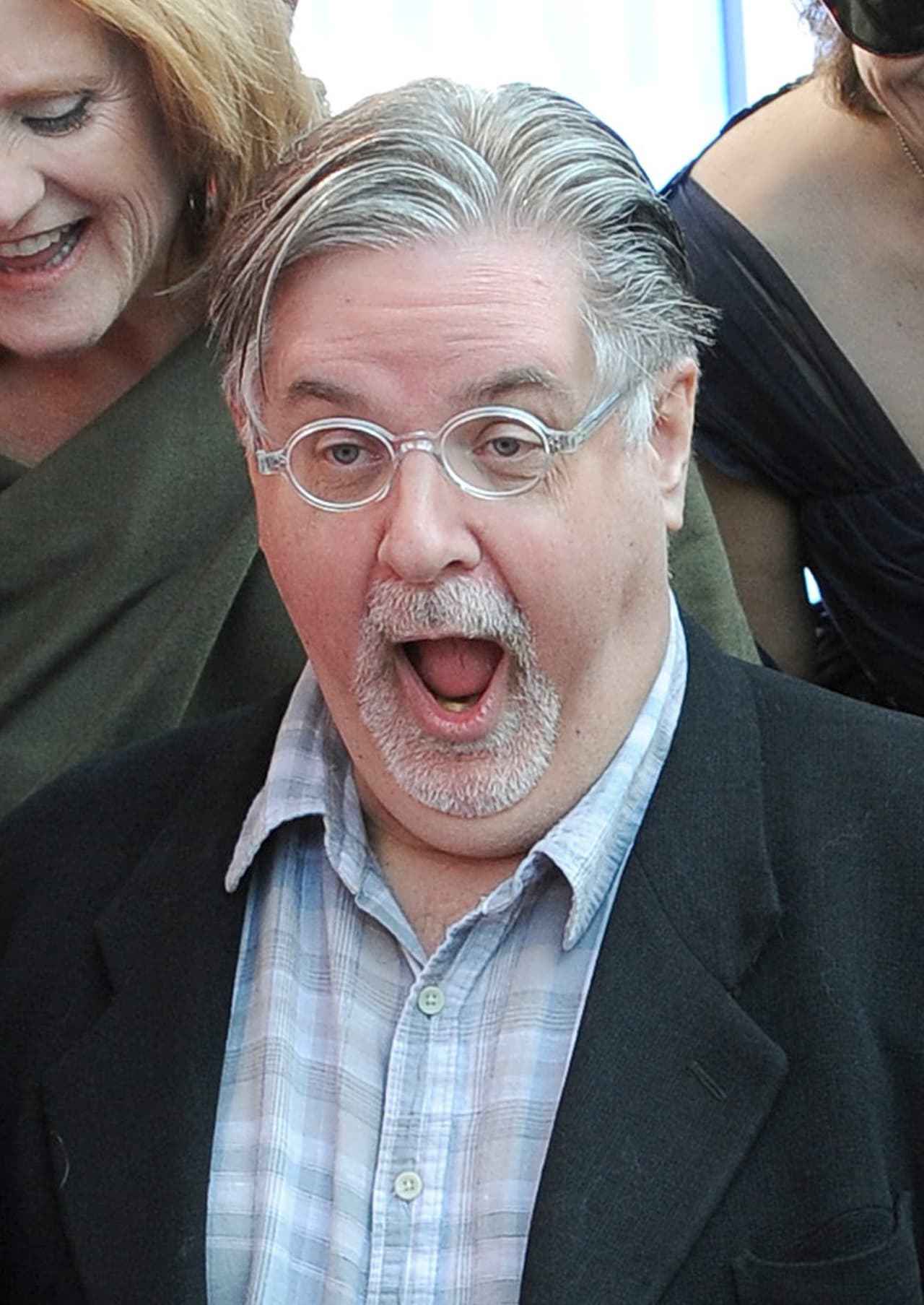 Matt Groening, creador de la serie, durante la inauguracion de su estrella en el paseo de la fama de Los Ángeles, en 2011.