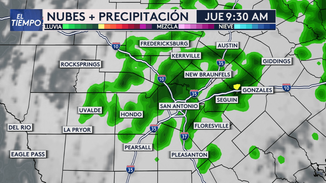 Para la mañana, así estará el panorama de lluvias.