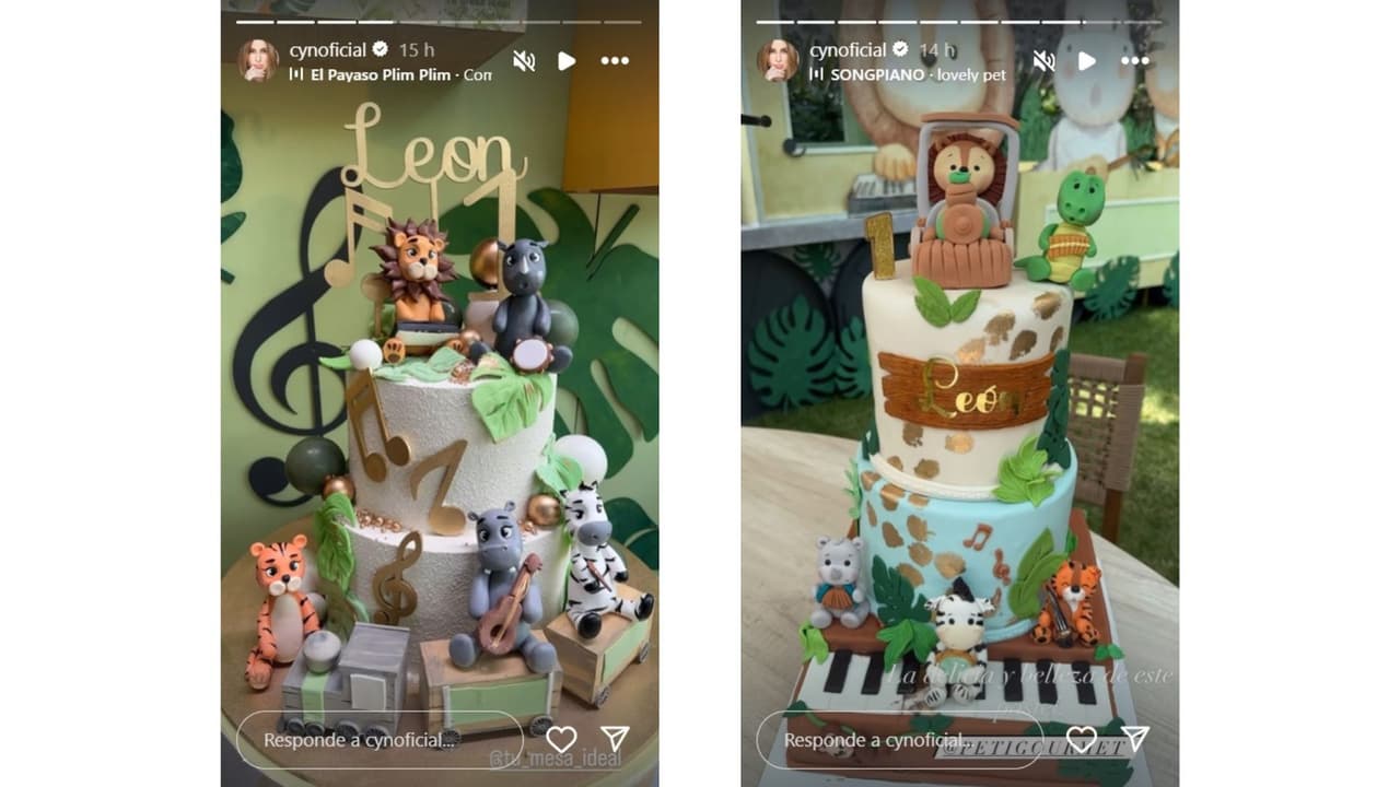 Estos fueron los pasteles para León.