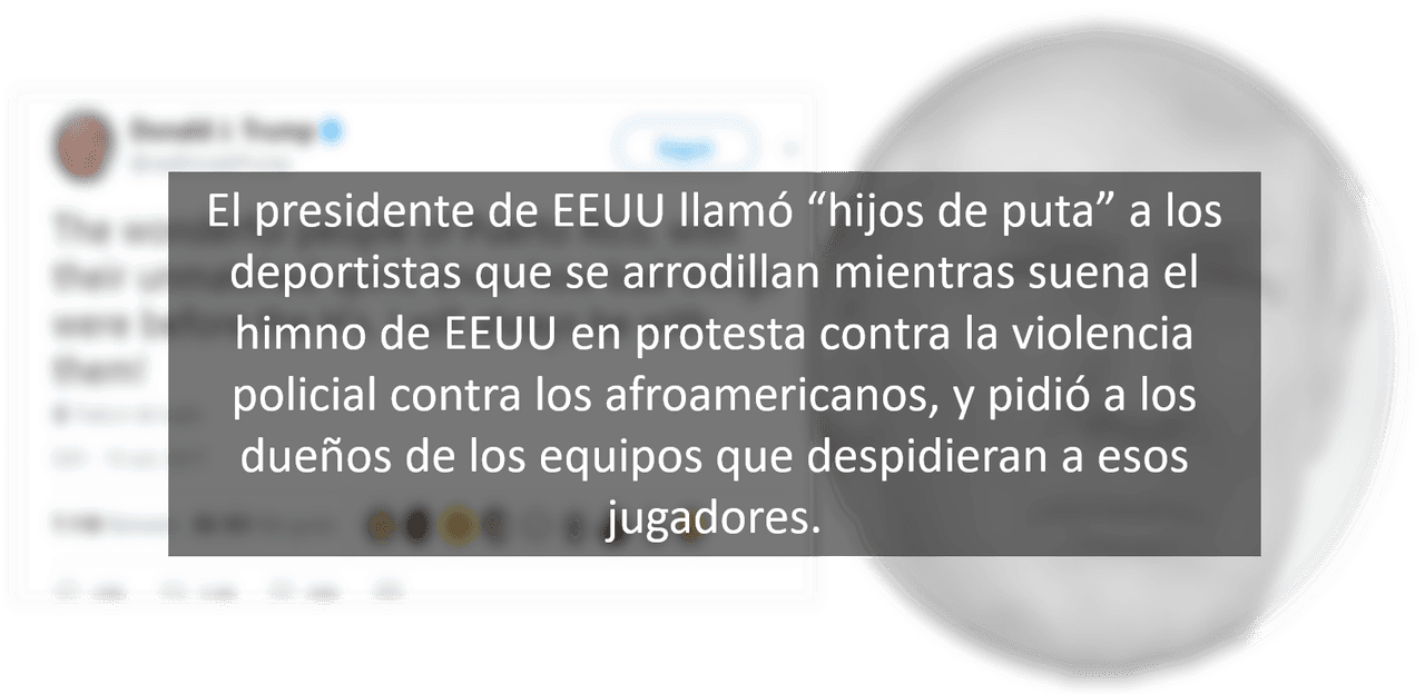 Los mensajes de Marc Anthony y Donald Trump en Twitter.