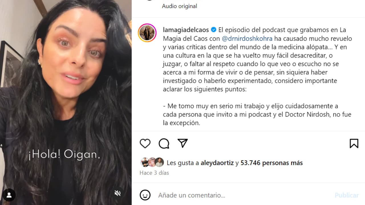 Aislinn Derbez salió a defenderse de las críticas que recibió por los comentarios que hizo en su podcast.
